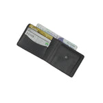 Load image into Gallery viewer, Mens Genuine Vintage Leather Wallet-CHARCOAL BLACK
