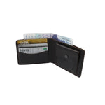 Load image into Gallery viewer, Mens Genuine Vintage Leather Wallet-CHARCOAL BLACK
