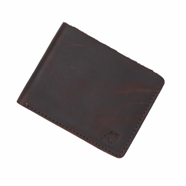 Mens Genuine Vintage Leather Wallet-BORDO
