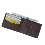 Load image into Gallery viewer, Mens Genuine Vintage Leather Wallet-BORDO
