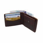Load image into Gallery viewer, Mens Genuine Vintage Leather Wallet-BORDO
