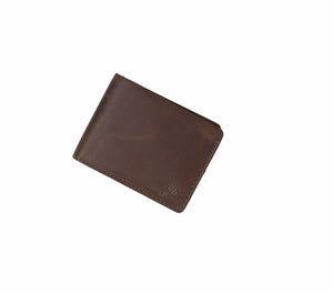 Mens Genuine Vintage Leather Wallet-CHOCOLATE BROWN