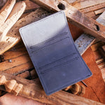 Load image into Gallery viewer, Vintage Bi-Fold Card/Cash Holder-Teal Grey
