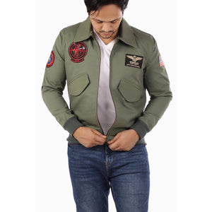 Top Gun Aviator Jacket-Green