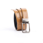 Load image into Gallery viewer, Chromium Double Sided Reversible Men&#39;s&#39; Leather Belt-BLACK TAN BRN
