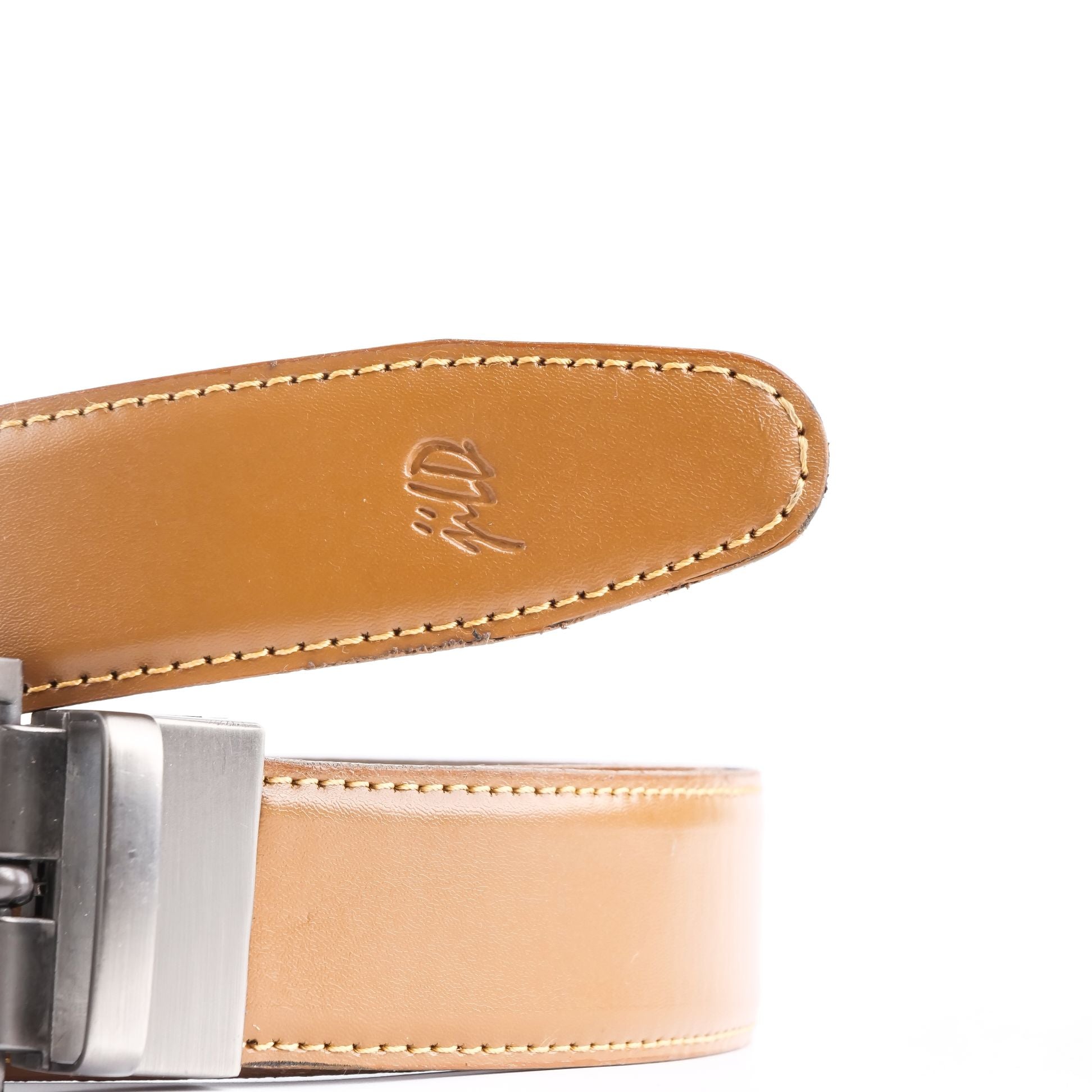 Chromium Double Sided Reversible Men's' Leather Belt-BLACK TAN BRN