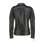 Load image into Gallery viewer, Womens Quilted Leather Quilted Jacket-Black
