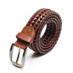 Load image into Gallery viewer, Stylish Braided Men&#39;s Leather Belt-Tan Color
