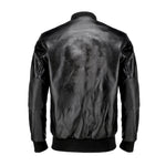 Load image into Gallery viewer, Mens Black Pure Cow Leather  Bomber Jacket
