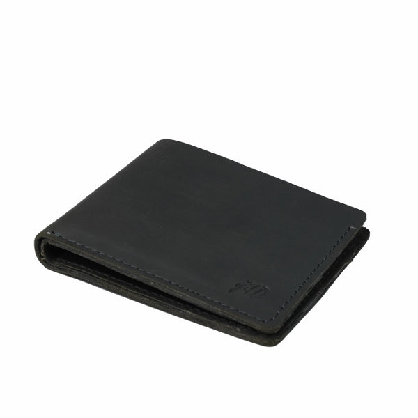 Mens Genuine Vintage Leather Wallet-BLACK S2