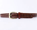 Load image into Gallery viewer, Stylish Braided Men&#39;s Leather Belt-Tan Color
