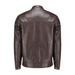 Load image into Gallery viewer, Brown Mens Pure Sheep Leather Zipper Jacket
